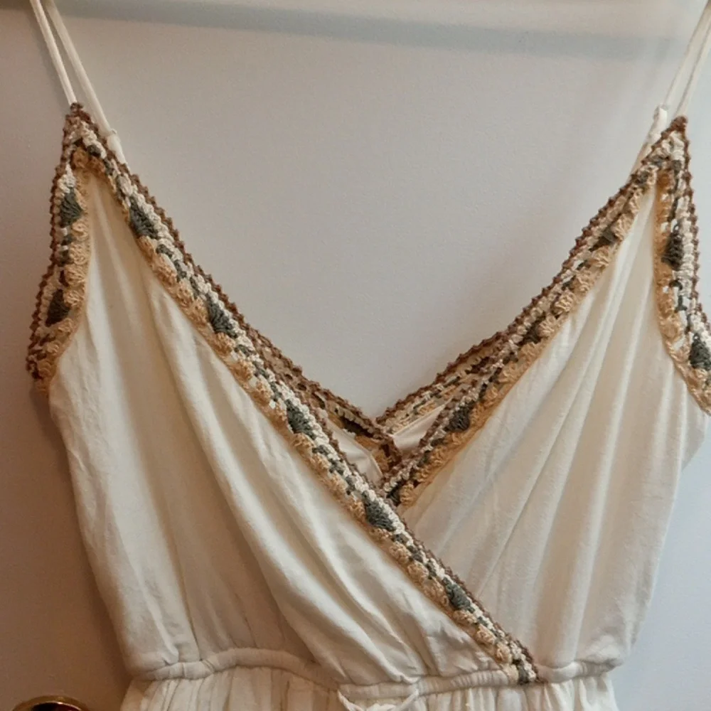 American Eagle Cream Linen Blend Skort Size S - Picture 2 of 6